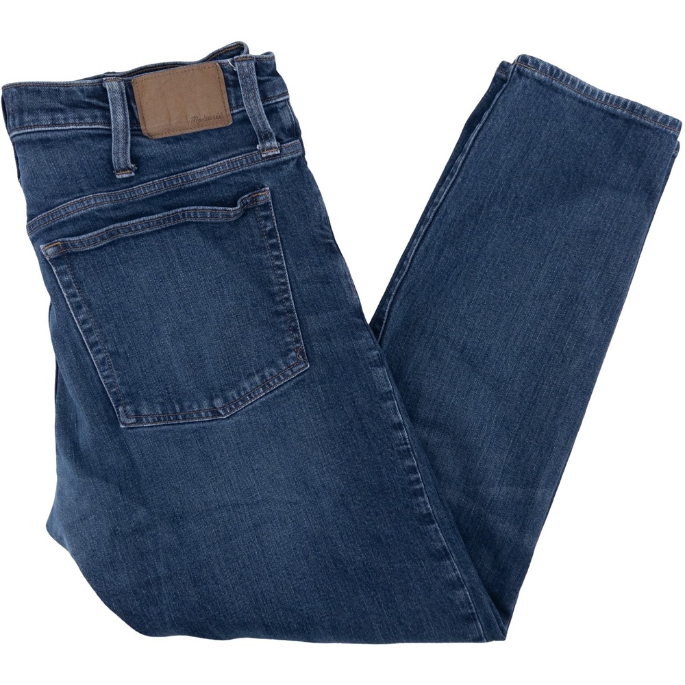 Madewell Mens 38x32 Slim Jeans Blue Dark Wash Stretch Classic Denim